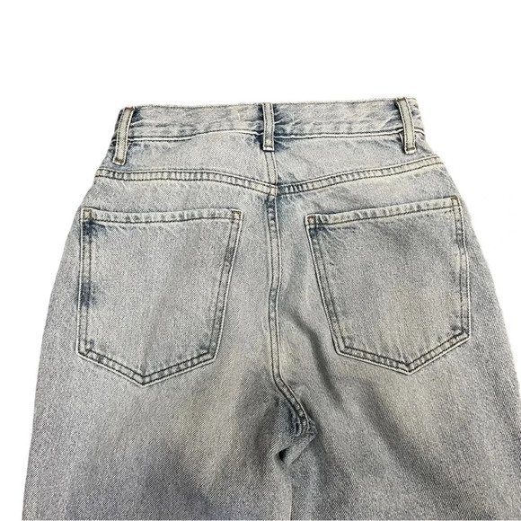 Pacsun Stamped  Smiley Dad Light Wash High Rise Denim Jeans Size 23 - Picture 9 of 12